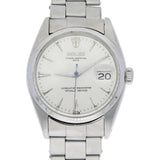 Rolex Oyster Perpetual Date 34mm Ref. 6534 Silver Arrowed Dial Stainless Steel Bracelet Watch