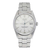 Rolex Oyster Perpetual Date 34mm Ref. 6534 Silver Arrowed Dial Stainless Steel Bracelet Watch