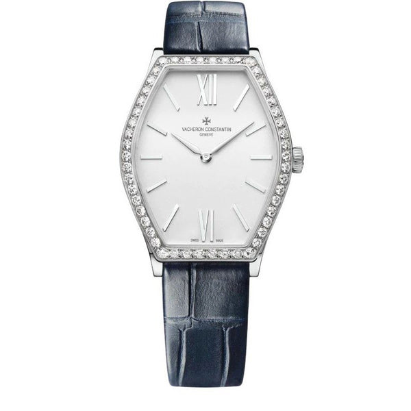 Vacheron Constantin Malte 25530/000G-9741 18k White Gold Diamond Tonneau Watch