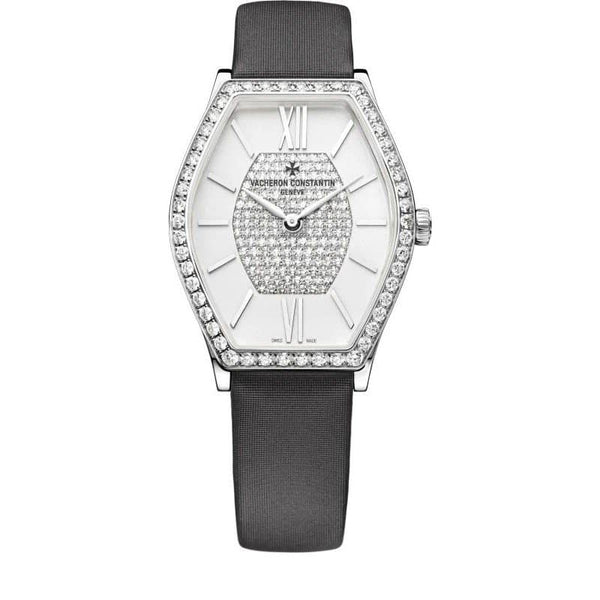 Vacheron Constantin Malte 25530/000G-9801 18k White Gold Diamond Tonneau Watch