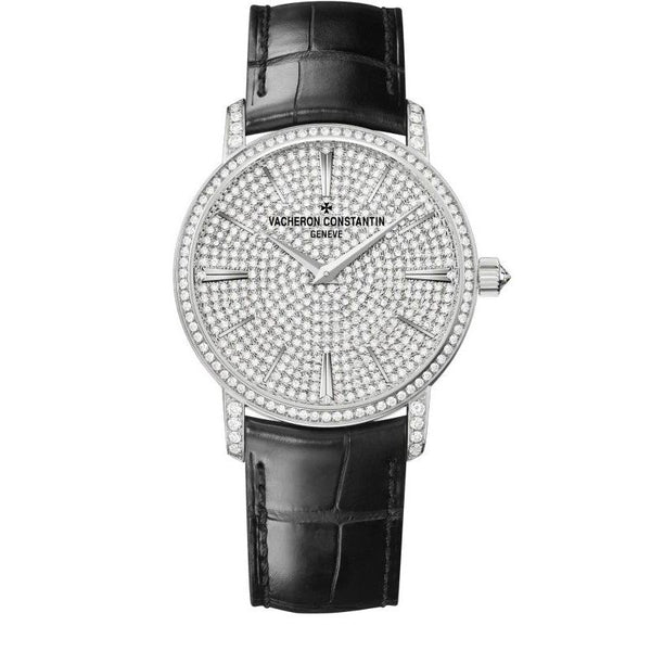 Vacheron Constantin Traditionnelle 82673/000G-9821 18k White Gold Diamond 38mm