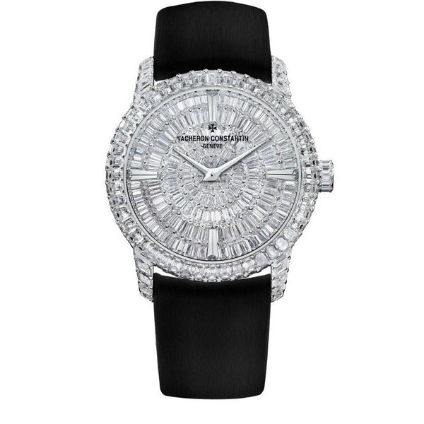 Vacheron Constantin Traditionnelle 81760/000G-9862 35mm 18k White Gold Diamond Watch
