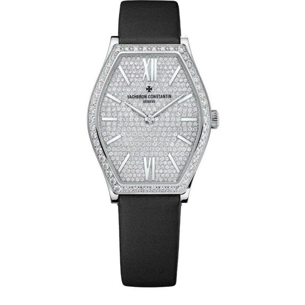 Vacheron Constantin Malte 81510/000G-9895 18k White Gold Diamond Tonneau Watch