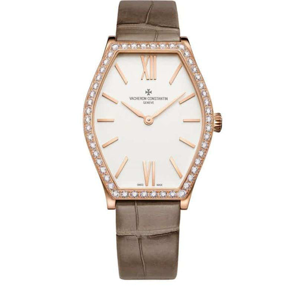 Vacheron Constantin Malte 25530/000R-9742 18kt Rose Gold Tonneau Diamond Watch