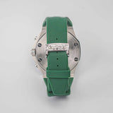 Audemars Piguet Royal Oak Offshore Chronograph 26170ST with Aftermarket Diamond Dial, Diamond Case, and Green Rubber Strap