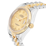 Rolex Datejust 36 Ref. 116233 Champagne Roman Dial Two-Tone Jubilee Bracelet Watch