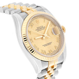 Rolex Datejust 36 Ref. 116233 Champagne Roman Dial Two-Tone Jubilee Bracelet Watch