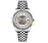 Rolex Datejust 116234 Stainless Steel and 18k White Gold Jubilee 36mm Gray Tuxedo Dial