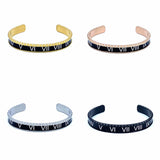 Speedometer Style Stainless Steel Watch Bangle in Gold