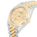 Rolex Datejust 36 126233-0017 Champagne Diamond Dial Two-Tone Jubilee Watch