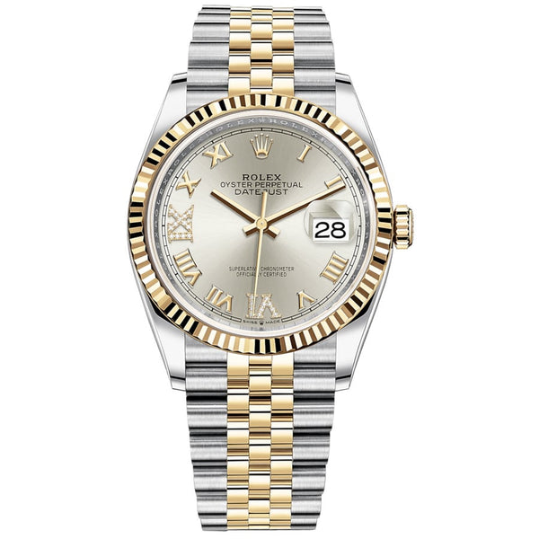 Rolex Datejust 36 126233-0031 Stainless Steel and Yellow Gold with Silver Dial