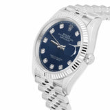 Rolex Datejust 36 126234-0037 Blue Diamond Dial Stainless Steel Jubilee Bracelet Watch 2025