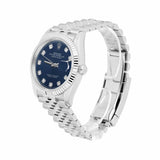 Rolex Datejust 36 126234-0037 Blue Diamond Dial Stainless Steel Jubilee Bracelet Watch 2025
