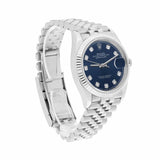 Rolex Datejust 36 126234-0037 Blue Diamond Dial Stainless Steel Jubilee Bracelet Watch 2025