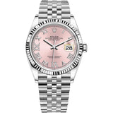 Rolex Datejust 36 Stainless Steel Jubilee Pink Dial Ref 126234-0031