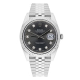 Rolex Datejust 41 126334-0006 Gray Diamond Dial Jubilee Bracelet Stainless Steel Watch 2025