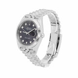 Rolex Datejust 41 126334-0006 Gray Diamond Dial Jubilee Bracelet Stainless Steel Watch 2025