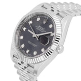 Rolex Datejust 41 126334-0006 Gray Diamond Dial Jubilee Bracelet Stainless Steel Watch 2025