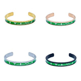 Speedometer Style Stainless Steel Watch Bangle Bracelet in Gold