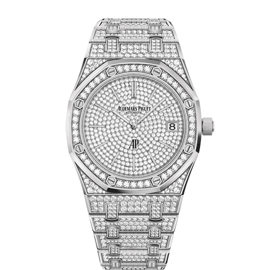 Audemars Piguet Royal Oak "Jumbo" Extra-Thin 15202BC.ZZ.1241BC.01 39mm White Gold Diamond