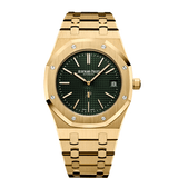 Audemars Piguet Royal Oak Extra-Thin 15205BA.OO.1240BA.01 – 39mm Yellow Gold, Green Dial