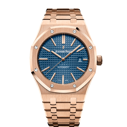 Audemars Piguet Royal Oak Selfwinding 15400OR.OO.1220OR.03 41mm Rose Gold Blue Dial