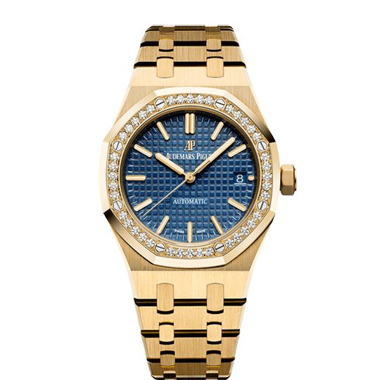 Audemars Piguet Royal Oak Selfwinding 15451BA.ZZ.1256BA.01 37mm Yellow Gold Diamond Bezel