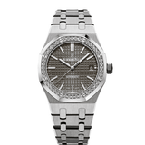 Audemars Piguet Royal Oak Self-Winding 15451ST.ZZ.1256ST.02 – 37mm Stainless Steel, Diamond Bezel, Grey Dial