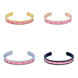 Speedometer Style Stainless Steel Watch Bangle Bracelet in Gold
