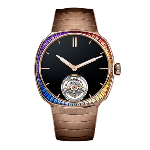 H. Moser & Cie. Streamliner Tourbillon Rainbow 18k Rose Gold Ref. 6804-0401
