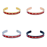 Speedometer Style Stainless Steel Watch Bangle in Gold with Digits