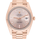 Rolex Day-Date 228235-0004 40mm Everose Gold Sundust Diamond Dial