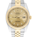 Rolex Datejust 36 116233-0151 Two-Tone Champagne Dial Jubilee Bracelet Watch