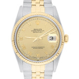 Rolex Datejust 36 Ref. 16233 Two-Tone Champagne Roman Dial Jubilee Bracelet circa 1995