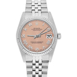 Rolex Datejust 31mm Ref. 68274 Salmon Roman Numeral Dial with White Gold Bezel