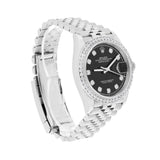 Rolex Datejust 126234 36mm Stainless Steel Black Diamond Dial Jubilee Watch