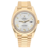 Rolex Day-Date 40 228238-0002 Yellow Gold Silver Roman Numeral Dial 40mm