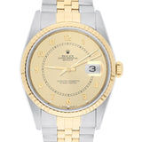 Rolex Datejust 36 Two-Tone Champagne Arabic Dial Jubilee Bracelet Ref. 16233 Circa 2002