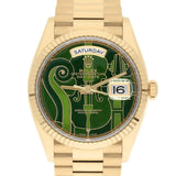 Rolex Day-Date 36 128238 Vienna Philharmonic Limited Edition Green Enamel Dial 18K Yellow Gold President