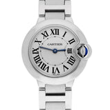 Cartier Ballon Bleu W69010Z4 28mm Stainless Steel Silver-Tone Dial Ladies Quartz Watch