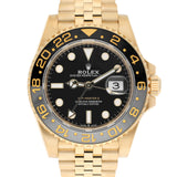 Rolex GMT-Master II 126718GRNR-0001 40mm Yellow Gold Jubilee Bracelet Black Dial