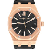Audemars Piguet Royal Oak 15510OR.OO.D002CR.01 41mm 18k Rose Gold Black Dial Watch 2024