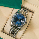 Rolex Datejust 36 Reference 116234 Blue Roman Dial Jubilee Bracelet