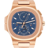 Patek Philippe Nautilus 5990/1R-001 Rose Gold Sunburst Blue Dial