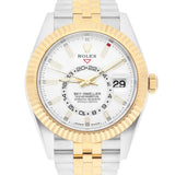 Rolex Sky-Dweller 336933-0006 42mm Two-Tone Jubilee Bracelet White Dial