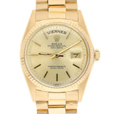 Rolex Day-Date "Spanish" 1803 36mm Champagne Dial 18K Yellow Gold President Bracelet
