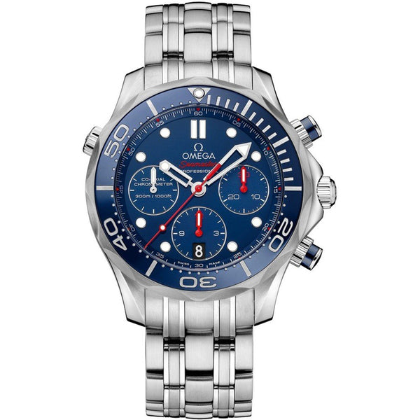 Omega Seamaster 300m Diver Co-Axial Chronograph 41.5mm Stainless Steel Blue Dial Ref. 212.30.42.50.03.001