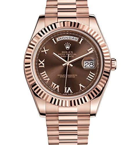 Rolex Day-Date II 218235 Everose Gold 41mm Chocolate Roman Dial