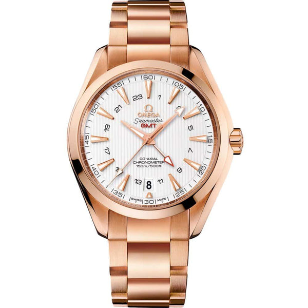 Omega Aqua Terra 150m GMT 43mm 18kt Rose Gold Watch Ref. 231.50.43.22.02.001