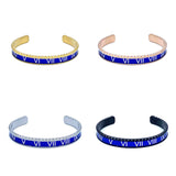 Speedometer Style Stainless Steel Watch Bangle in Gold